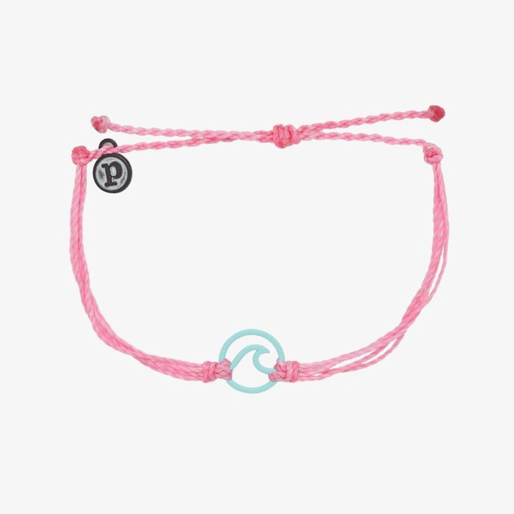 BLUE ENAMEL WAVE CHARM Pura Vida bracelet